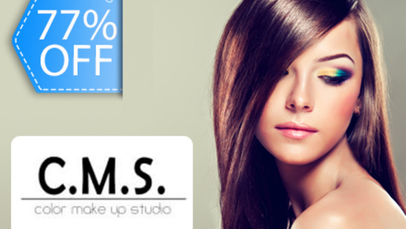 [Imagen:¡Paga Q59 en lugar de Q260 por Corte Personalizado + Tratamiento Hidratante y Reconstructor de Girasol TIGI + Tratamiento Sellador de Puntas TIGI + Planchado o Cepillado en CMS Color Make Up Studio!]