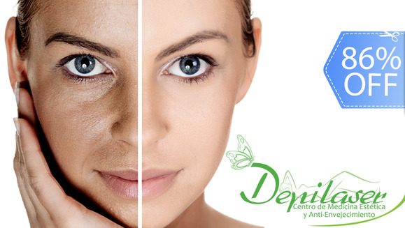 [Imagen:¡Paga Q99 en lugar de Q700 por Paquete de Limpieza, Hidratación Intensiva, Rejuvenecimiento y Anti Manchas que incluye: Peeling Hidratante Celular + Vaporización de Ozono + Altafrecuencia y Más en Depilaser!]