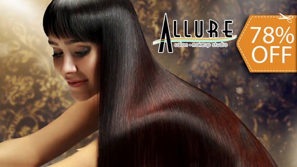 [Imagen:¡Paga $39 en vez de $175 por Alisado de Keratina Brasileña + Tratamiento Post Keratina Lakmé + Corte con Estilo y Más en ALLURE Sala de Belleza!]