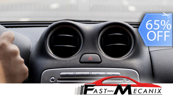 [Imagen:¡Paga Q99 en lugar de Q280 por Carga de A/C + Limpieza de Filtro de A/C + Revisión del Sistema de Enfriamiento, Revisión Exterior de Fugas, Tren Delantero, Luces y Más en Fast Mecanix!]