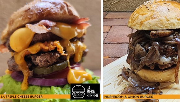 [Imagen:¡Paga Q99 en Lugar de Q154 por 2 Combos de Hamburguesa a Elección entre: Western Burger, Jalapeño BBQ, Mushroom &amp; Onion, La Normal, Hawaiian Burger, Super Cheese Burger o Santa Fe + Papas Fritas + 2 Gaseosas!]