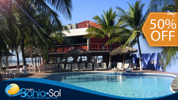 [Imagen:¿Con calor? ¡Paga $59 en vez de $118 por Estadía de 1 Noche para 2 Adultos y 1 Niño + 3 Desayunos en Bahía del Sol en la Costa del Sol!]