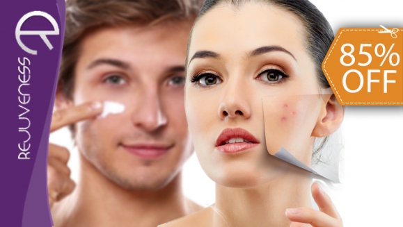 [Imagen:¡Paga $90 en vez de $590 por Tratamiento contra Acné y de Rejuvenecimiento Facial que Incluye: 4 Limpiezas Especializadas + 4 Sesiones de Luz LED con DERMAMAX +4 Tratamientos Brotes Inflamados+ 4 peeling de ácido láctico en Rejuveness Center!]