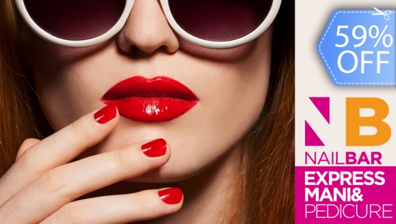 [Imagen:¡Paga Q49 en vez de Q120 por Manicure y Pedicure Express + Esmalte Masglo en Manos y Pies en Nail Bar!]