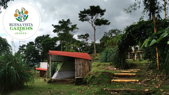 [Imagen:¡Paga $30 en Vez de $60 por Camping al Aire Libre para 2 que Incluye: 2 Entradas al Ecoparque + 1 Tienda de Campaña + 2 Colchonetas + 2 Desayunos + 2 Cenas + Fogata + Guía de Senderismo y Tour Básico de Café + Piscina y Más! ¡Solo 103 Disponibles!]