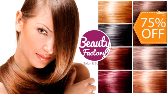 [Imagen:¡Paga $20 en vez de $80 y Elige entre Mechas, Luces, Tinte Completo o Retoque + Tratamiento Hidratante y Sellador de Color + Corte + Proteína de Keratina + Masaje Capilar + Secado, Planchado u Ondas + Brillo Sellador en Beauty Factory Salón &amp; Supply!]