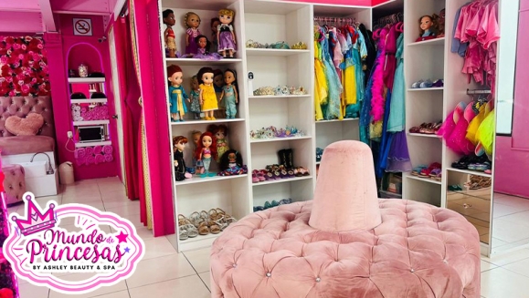 [Imagen:¡Paga Q99 en Vez de Q350 Por Servicios de Salón y Glamour Para Tu Princesa: Peinado Básico + Maquillaje Fantasía + Uso de Vestidos y Accesorios del Magic Closet + Esmaltado de Uñas o Manualidad + Fotografías Digitales en Cabinas Personalizadas y Más!]