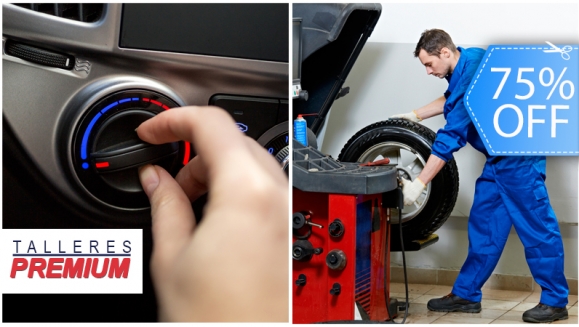 [Imagen:¡Paga Q99 en vez de Q399 por Tarjeta VIP PREMIUM con: Recarga de A/C + Limpieza de Filtro, Blower y Más ó Alineación 4D y Balanceo para 4 Llantas + Revisión Mecánica General + 20% de Descuento en Todos los Servicios en Talleres Premium!]