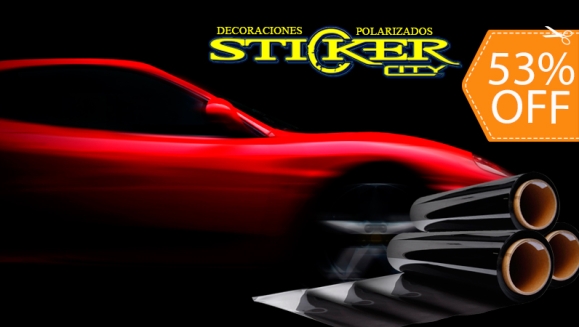 [Imagen:¡Paga $35 en vez de $75 por Polarizado de Vehículo Sedan o Pickup + Carwash + Pulido de Silvines + Pasteado 3M o Limpieza Profunda de Rines + Revisión de 21 Puntos + Sticker Personalizado en Stickers City!]