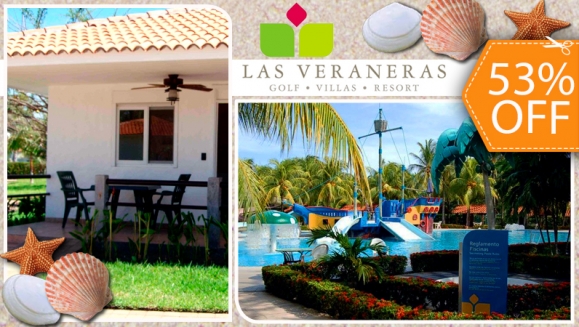 [Imagen:¡Paga $40 en lugar de $85 por Estadía de 1 noche para 2 Adultos en Las Veraneras Golf, Villas &amp; Resort!]