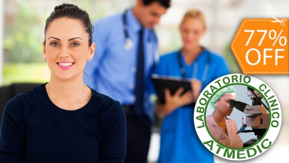 [Imagen:¡Paga $28 en vez de $120 por Chequeo de 9 Exámenes de Laboratorio Incluyendo Glucosa, Triglicéridos, Colesterol y más + Examen a Elección entre Helicobacter Pylori o Chequeo de Próstata en Laboratorio ATMedic!]