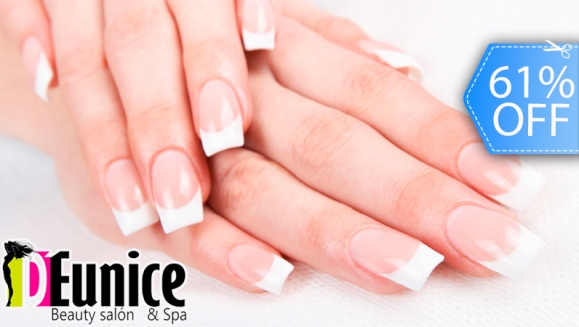 [Imagen:¡Paga Q49 en vez de Q125 por Set de Uñas Acrílicas + Manicure Express en D'Eunice Salon!]