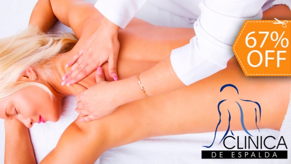 [Imagen:¡Paga $15 en vez de $45 por 1 Masaje Relajante + 1 Masaje Quiropráctico + 1 Masaje Thermorelajante en Cama de Jade en Clínica de Espalda!]