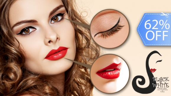 [Imagen:¡Paga Q399 en vez Q1,050 por Delineado Permanente en Contorno de Ojos o Labios (Ambas Líneas) en Black &amp; White!]