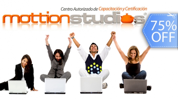 [Imagen:¡Paga Q149 en vez de Q599 por 1 Curso Certificado en Línea (6 Meses) a Elección Entre: Diseñador Gráfico, Diseño Web, Desarrollador WEB, Profesional Autodesk, Profesional en Microsoft Office y Más con Mottion Studios!]
