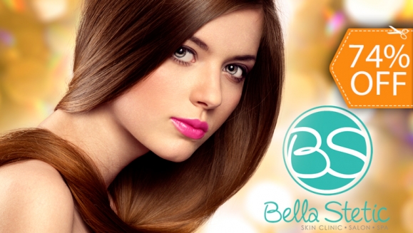 [Imagen:¡Paga $10 en lugar de $39 por Tratamiento Intensivo de Keratina + Lavado Spa + Secado o Planchado + Depilación de Ceja y Bozo + Corte de Puntas en Bella Stetic!]