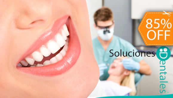 [Imagen:¡Paga $20 en lugar de $130 por 2 Rellenos o 4 Sellantes de Resina + Limpieza con Ultrasonido + Aplicación de Flúor + Diagnóstico Intraoral +  Consulta Odontológica en Soluciones Dentales!]