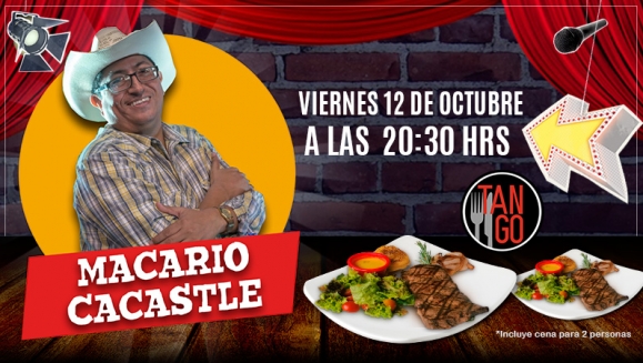 [Imagen:¡Paga Q180 en lugar de Q360 por Cena para 2 con: 2 Platos de Lomito, Puré de Papa, Ensalada y 2 Bebidas Naturales + Show a Elección entre Monólogos de Pepe Cordón, Pedro Chilaquila, Mario Cacastle o El Chicote o El Tributo a Ana Gabriel!]