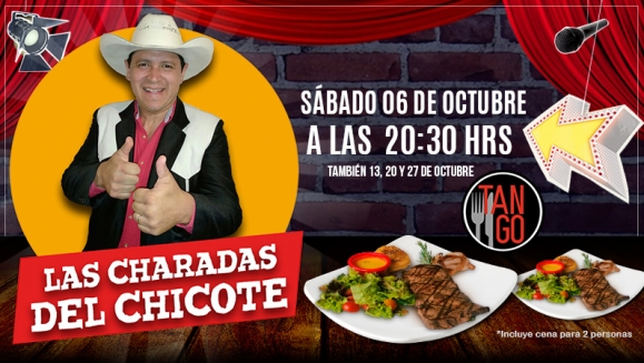 [Imagen:¡Paga Q180 en lugar de Q360 por Cena para 2 con: 2 Platos de Lomito, Puré de Papa, Ensalada y 2 Bebidas Naturales + Show a Elección entre Monólogos de Pepe Cordón, Pedro Chilaquila, Mario Cacastle o El Chicote o El Tributo a Ana Gabriel!]