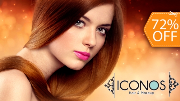 [Imagen:¡Paga $20 en lugar de $71 por Tratamiento de Macadamia con Sistema Infrarrojo  +  Corte con Estilo o Limpieza de Puntas + Planchado + Manicure Express en las Exclusivas Instalaciones de Iconos Hair &amp; Makeup! ¡Sin Restricción de Largo o Volumen!]