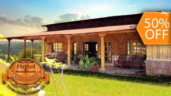 [Imagen:¡Paga $50 en lugar de $100 por Estadía de 1 Noche para 5 Personas +  5 Desayunos + 5 Cenas +  Fogata Nocturna + Juegos de Mesa en Hotel Villa María, Perquín Morazán! ¡Sólo 52 cupones disponibles!]