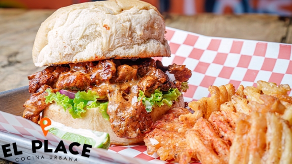 [Imagen:¡Paga $12 y Consume $24 en el Menú de El Place: Hamburguesas, Tacos, Burritos, Entradas, Bebidas y Postres!]