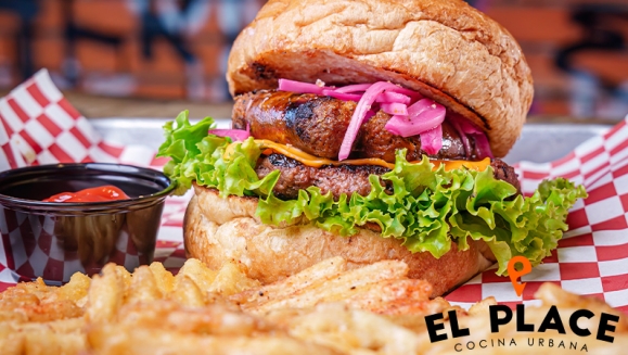 [Imagen:¡Paga $12 y Consume $24 en el Menú de El Place: Hamburguesas, Tacos, Burritos, Entradas, Bebidas y Postres!]