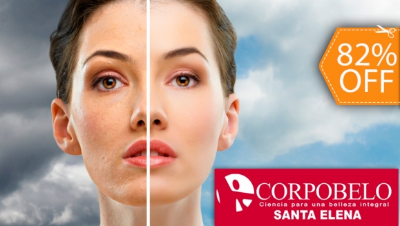 [Imagen:¡Paga $35 en vez de $190 por 3 Peelings Faciales + 3 Mascarillas de Colágeno + Hidratación + Protección Solar + Masaje  y Exfoliación en brazos en Corpobelo Santa Elena!]