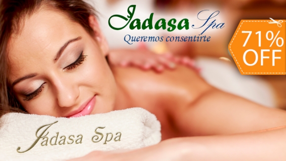 [Imagen:¡Paga $15 en lugar de $52 por 1 Masaje Relajante + 1 Masaje Quiropráctico + 1 Masaje Thermorelajante en Cama de Jade en Jadasa Spa!]