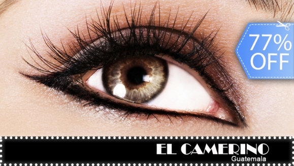 [Imagen:¡Paga Q79 en vez de Q350 por Extensión o Rizado de Pestañas + Depilación y Diseño de Cejas o Planchado de Cejas en El Camerino!]