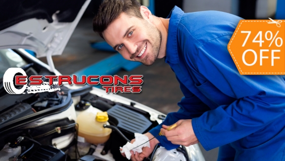 [Imagen:¡Paga $26 en lugar de $101 por Cambio de Aceite TOTAL 20W50 + Filtro de Aceite + Alineado + Balanceo + Rotación de Llantas + Diagnóstico de Dirección y Suspensión + Limpieza de Frenos + Revisión de 18 Puntos en Estrucons Car Center!]
