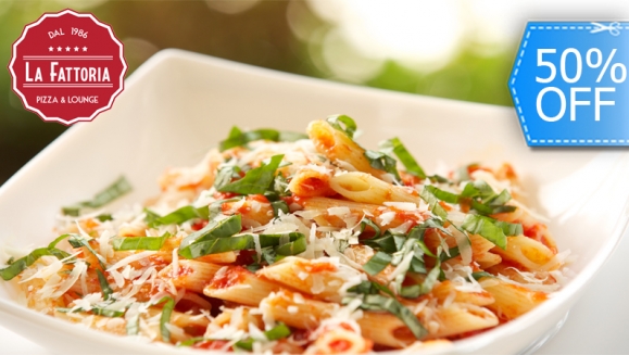 [Imagen:¡Paga Q84 en lugar de Q168 por Exquisito ALL YOU CAN EAT de Pasta en La Fattoria!]