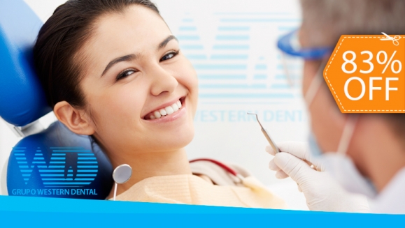 [Imagen:¡Paga $25 en lugar de $150 por 2 Rellenos de Resina o 4 Sellantes + Consulta y Diagnóstico Buco-Dental con Cámara Intraoral + Limpieza con Ultrasonido + Aplicación de Flúor + Evaluación de Cordales en Western Dental!]