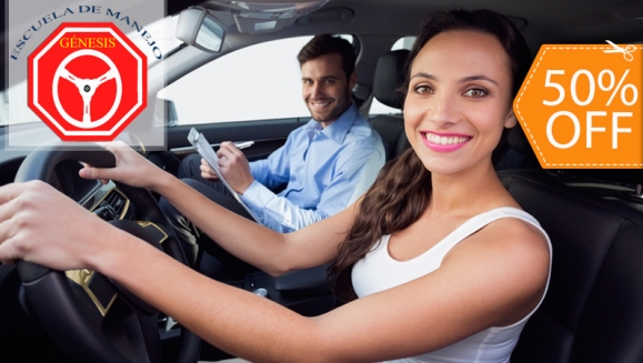 [Imagen:¡Paga $50 en lugar de $100 por 10 Clases Prácticas + 5 Teóricas en Escuela de Manejo Génesis!]