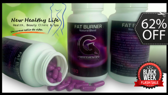 [Imagen:¡Paga Q85 en lugar de Q225 por Exclusivo Tratamiento Quema Grasa Fat Burner de G NUTRITION a base de Garcinia Cambogia  de 180 Cápsulas con New Healthy Life!]