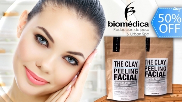 [Imagen:¡Paga Q99 en vez de Q199 por Fabuloso Kit de Peeling Facial Para Uso en Casa “The Clay” para Eliminar Acné, Manchas, Estrías, Puntos Negros, Cicatrices, Ojeras y Arrugas, de Biomédica Products! ¡Hasta para 6 Meses de Tratamiento!]