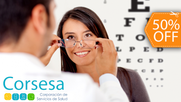 [Imagen:¡Paga $95 en lugar de $190 por Paquete Oftalmológico que Incluye: Lentes de Visión Sencilla o Bifocales de Policarbonato, Blancos y con Anti-Reflejante + Aros a Elección + Examen Visual Completo en Corsesa!]