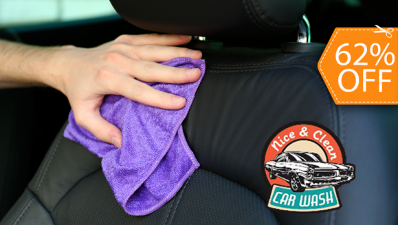 [Imagen:¡Paga $25 en lugar de $66 por Limpieza Profunda de Tapicería + Aplicación de Plastilina Descontaminante + Lavado con Espuma Activa Abrillantadora + Aspirado y Siliconado + Lavado de Motor Exprés en Nice &amp; Clean Car Wash!]
