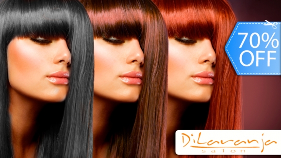 [Imagen:¡Sin Restricción de Largo o Volumen! ¡Paga Q89 en lugar de Q299 por Tinte Completo o Mechas + Planchado en Dilaranja!]