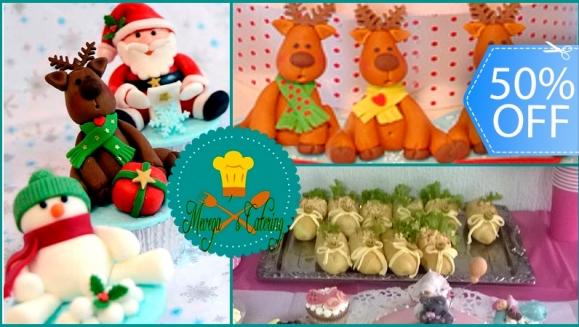 [Imagen:¡Paga Q80 en lugar de Q160 por 1 Docena de Cupcakes Navideños ó 50 Boquitas Premium a Elección de Mevega´s Catering!]