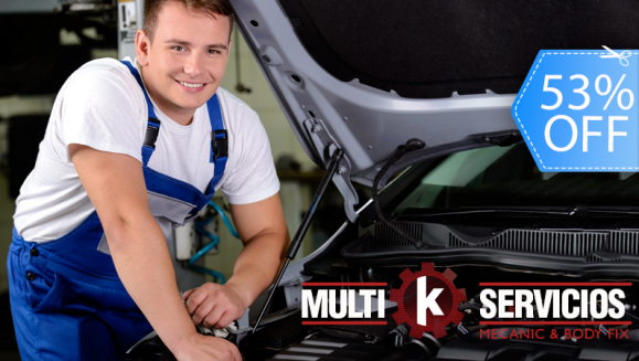 [Imagen:¡Paga Q280 en lugar de Q600 por Cambio de 4/4 de Aceite Top 1 + Cambio de Filtro de Aceite + Revisión y Ajuste de Frenos + Escaneo Computarizado + Revisión de 11 Puntos + Carwash Completo en Multiservicios K!]