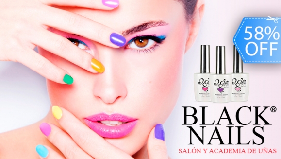 [Imagen:¡Paga Q25 en lugar de Q60 por Aplicación en Manos de Esmalte en Gel Quick Gloss (DE LARGA DURACIÓN) en Black Nails Salón!]