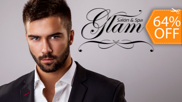 [Imagen:¡Paga $9 en lugar de $25 por Corte para Caballero + Lavado Hidratante + Limpieza Facial + Masaje Capilar + Limpieza de Cejas en Glam Salón y Spa!]