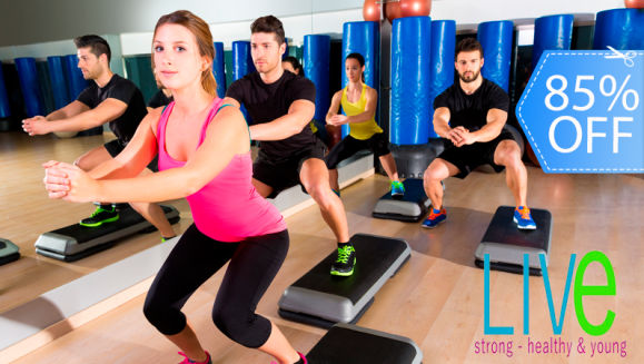 [Imagen:¡Paga Q199 en lugar de Q1,350 por 1 Mes de Gimnasio con Clases Ilimitadas a Elección: Zumba, Functional Training, Insanity, Gap y ABS + Evaluación Corporal Body Metrix + Couching Nutricional + Inscripción en Live!]