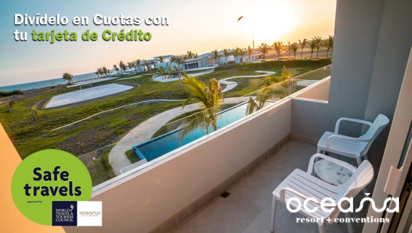 [Imagen:¡Oceana Resort TODO INCLUIDO! ¡Paga Q1,999 en Lugar de Q3,040 por Estadía Familiar para 2 Adultos y 2 Niños (De 0 a 5 años) en Habitación Superior + Impuestos Incluidos!]