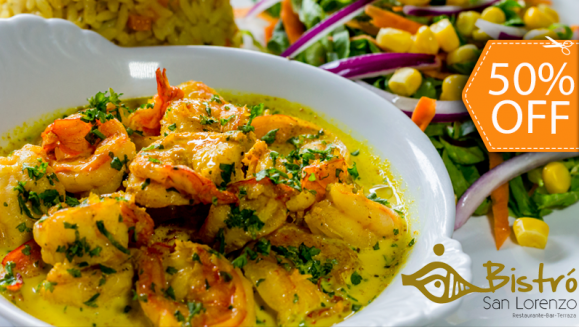 [Imagen:¡Paga $12 y consume $24 en todo el Exquisito Menú de Bistró San Lorenzo!]