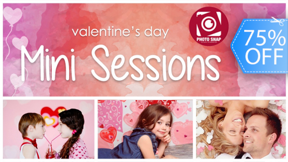 [Imagen:¡Paga Q199 en lugar de Q800 por Sesión Fotográfica de San Valentín de 1 Hora con: Set Temático + 1 CD con la Sesión Completa en HD y con Edición General + 5 Fotografías Impresas + Derecho a 3 Cambios de Ropa + Foto de Portada para FB en Photo Snap!]