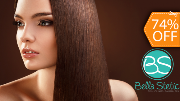 [Imagen:¡Paga $10 en lugar de $39 por Tratamiento Intensivo de Keratina + Lavado Spa + Secado o Planchado + Depilación de Ceja y Bozo + Corte de Puntas en Bella Stetic!]