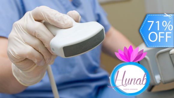 [Imagen:¡Paga Q195 en lugar de Q680 por Ultrasonido a Elección entre Abdomen (Hígado, Páncreas, Bazo, Riñones, Vesícula Biliar, Próstata) o Ginecológico (Útero, Ovarios y Mamas) en Centro Integral Hunab!]