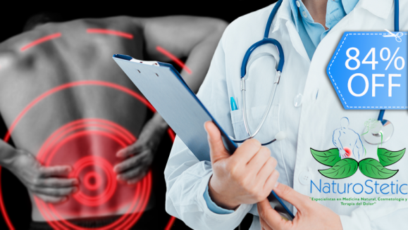 [Imagen:¡Paga Q95 en vez de Q600 por Masaje Quiropráctico Profundo que Incluye: Masaje Relajante + Corrección de Vertebras + Ozonoterapia + Vibroterapia + Exfoliación + Ventosas + Luz Infrarroja en Naturostetic!]